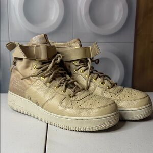 Nike AF1 Tan and khaki